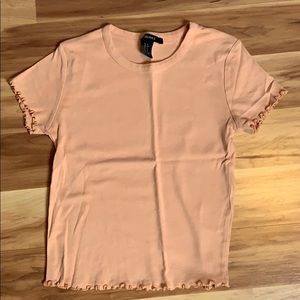 Light Orange Short Sleeved Top
